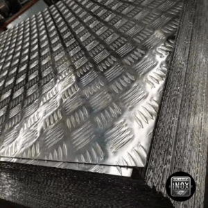 Tôle Alu Striée – Aluminium Damier Grain de Riz